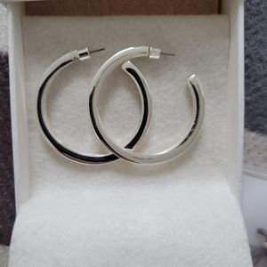 JENNY BIRD silver hoops - no offers accepted.
